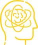 Brain with neutron icon